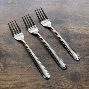 Brandani Cottage Salad Fork Set of 3 Stainless Steel 7" Replacement Flatware